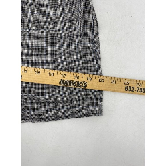 American Eagle Women's Gray Plaid Sleeveless Snap Front Dress Size Small - Picture 13 of 15